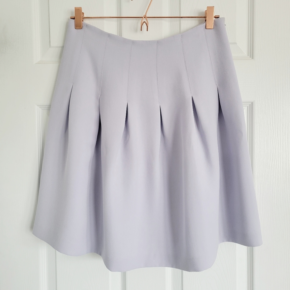 Club Monaco Light‎ Lavender Pleated Skirt